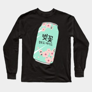 Korean Sakura Soft Drink Long Sleeve T-Shirt